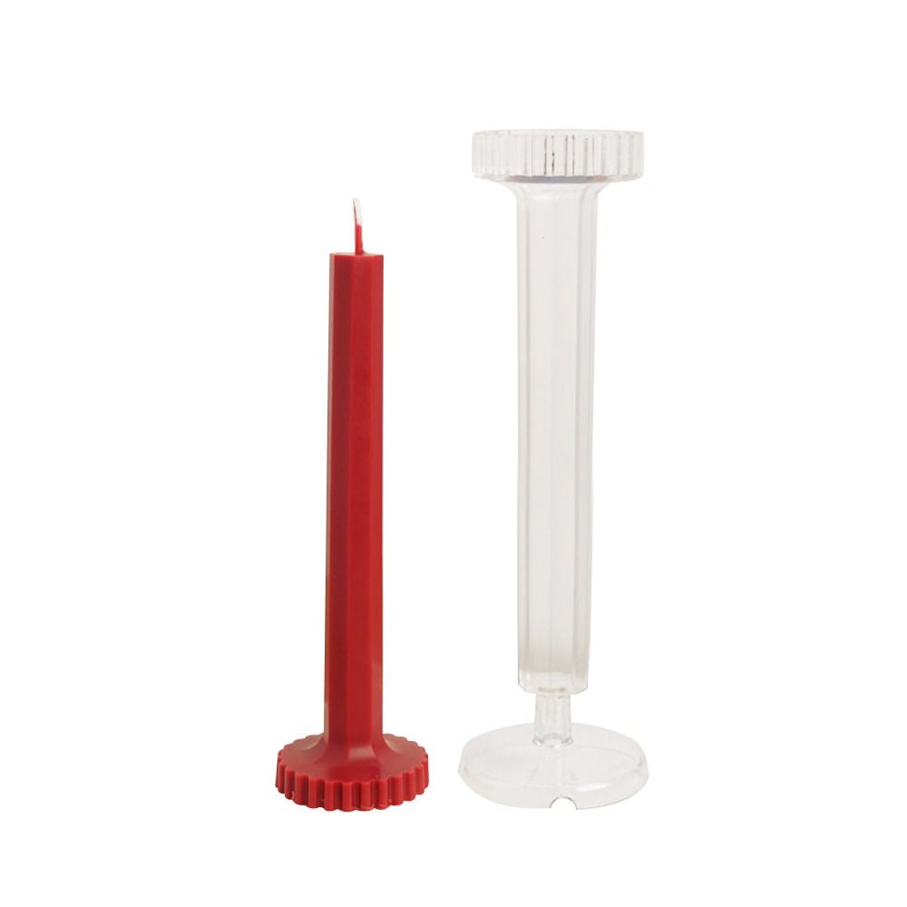Supplies Party Clay Tools Clear Plastic Cylindrical Candle Mould Cake Decoration Church Soap Molds