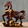 Horse Tea Pet Sculpture Resin Color-Changing Horse Ornament High Temperatures Money Symbol Base Home Decor for Tea Ceremony Wealth Display