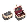 Royal Bagger Genuine Leather Mini Jewelry Box Women's Coin Purse Solid Color Kiss Lock Change Pouch Casual Style Small Storage Bag for Women 1894