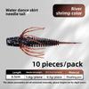 10pcs Set Soft Material Water Dance Skirt Apron Black Pit Floating Soft Bait  Bass Fishing