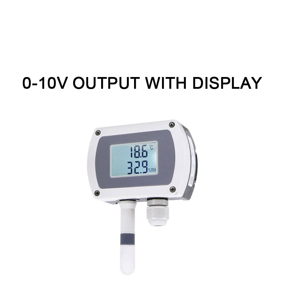 4-20mA RS485 Modbus wall-mounted temperature and humidity transmitter Sensor with display track installation