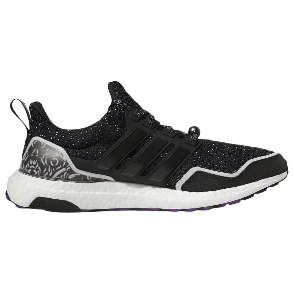 Marvel x adidas UltraBoost 5.0 Кроссовки Унисекс Черная Пантера Основной черный Облачно-белый Племенной фиолетовый HR0518