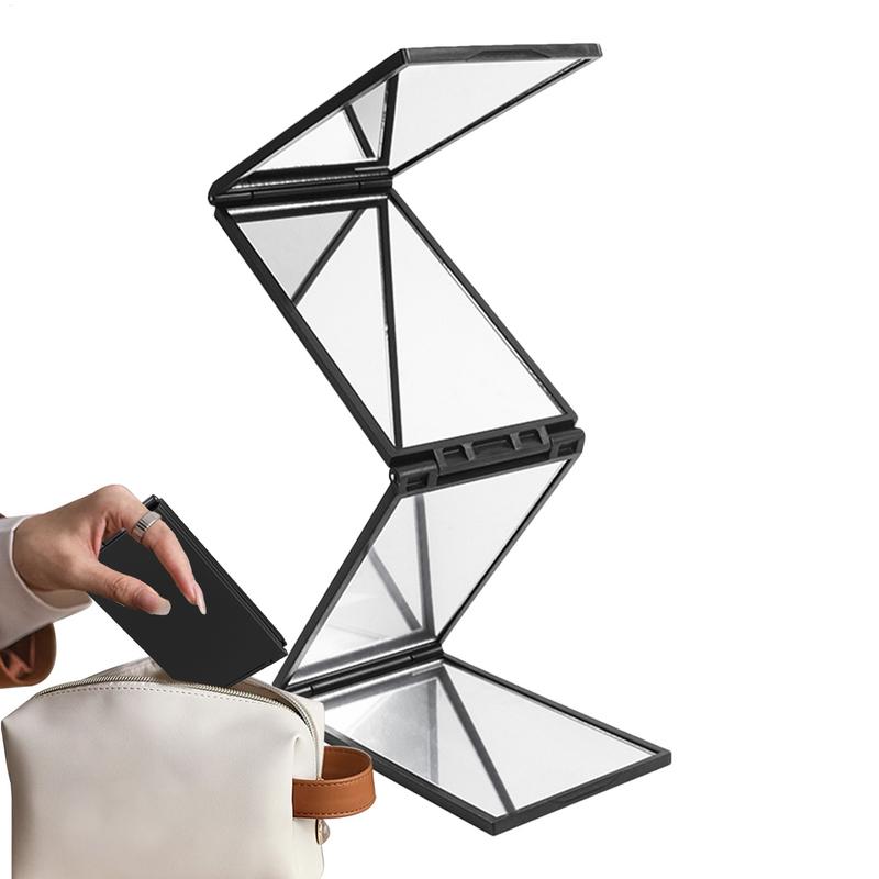 4 Way Mirror Multi Angle Desktop Portable Foldable Makeup Mirror For Self Hair Cutting Glass Makeup Mirror Beauty Tools