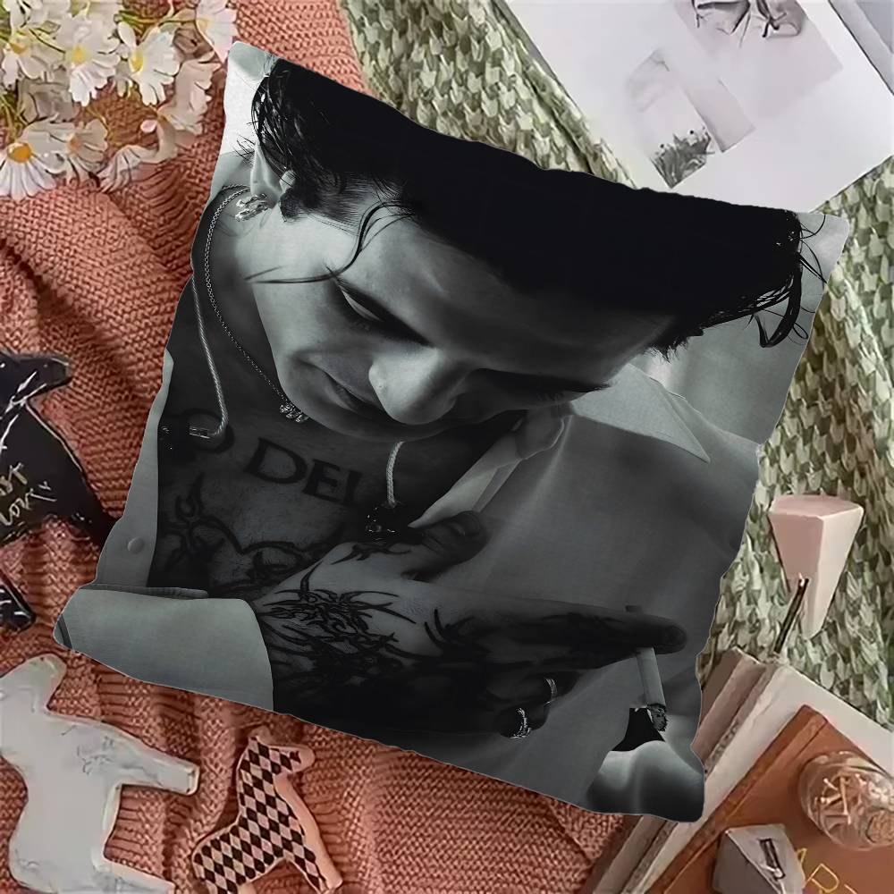 M-Maneskin D-Damiano David Band Personalized picture text home decorative pillows Household Gifts 45x45cm