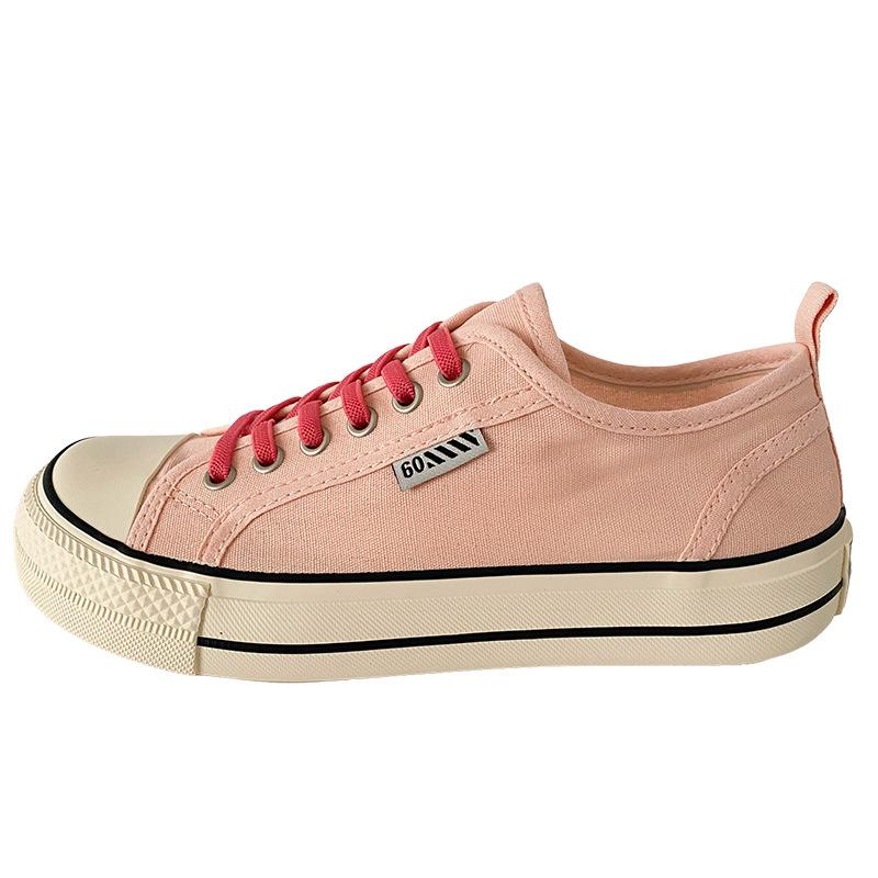 W-2575 парусиновые туфли на платформе с манговым носком женские туфли классические базовые кеды повседневные нишевые маленькие черные туфли ретро шик