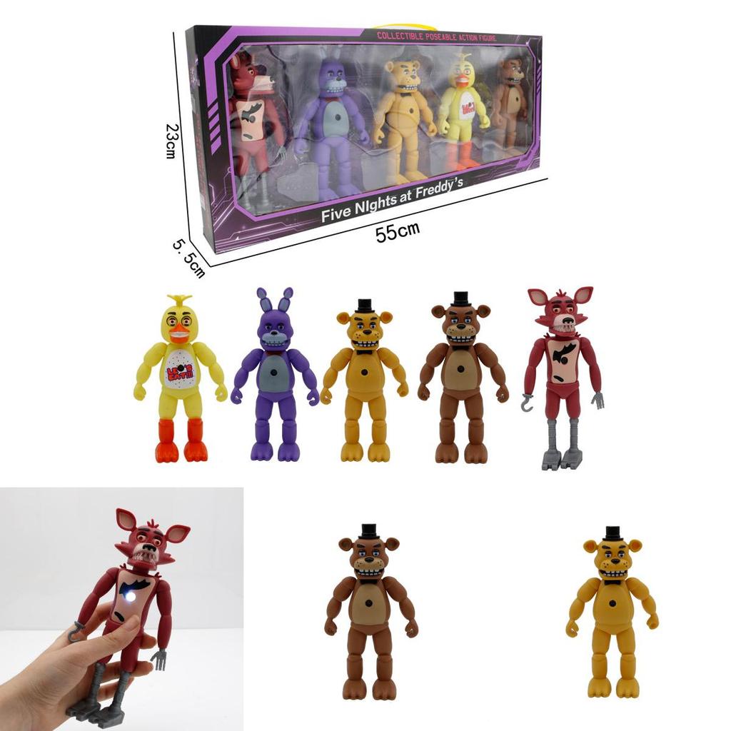 Фигурки Five Nights At Freddy's с проекционными лампами. Идеально для детей, которые любят мультфильмы.