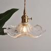 Nordic Single Head Net Red Chandelier Ресторан Гостиная Бар Прикроватная Спальня Nordic Modern Brass Flower Glass Chandelier