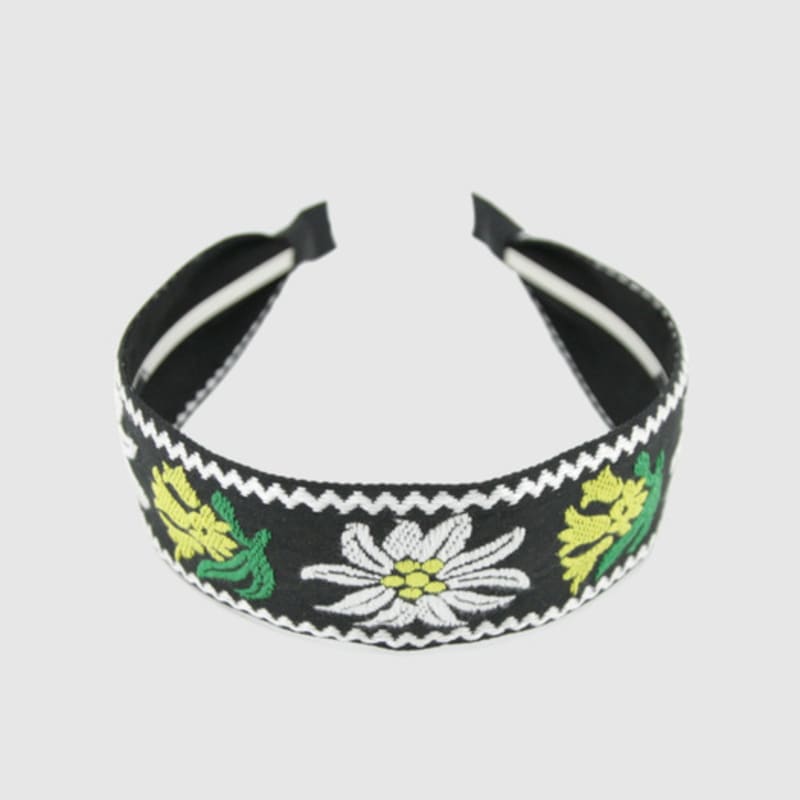 LALA Цветочная повязка для волос P-Желто-зеленый