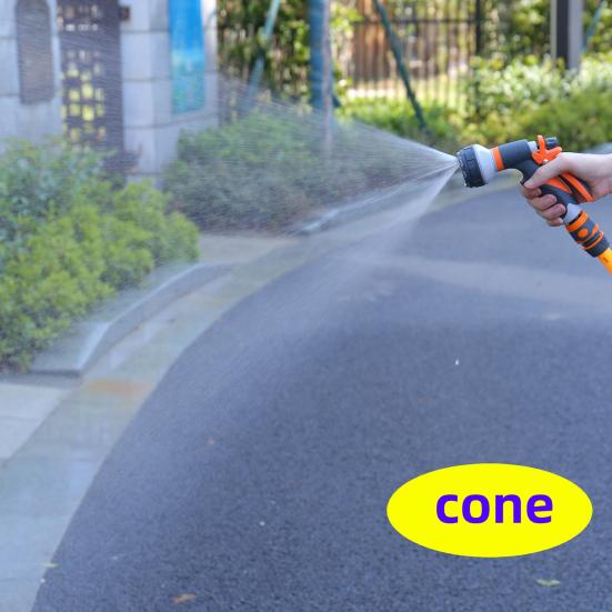 Водяной шланг-распылитель высокого давления, садовый шланг, насадка 8 схем распыления, мощный ручной распылитель для полива растений и газона, мойки автомобилей