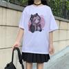Women T-Shirt Japanese Cartoon Short-Sleeved T-Shirts Kawaii Anime Casual Ulzzang Harajuku Summer Oversized T Shirts Female Tops