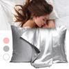 Silk Satin Pillowcase Simple And Solid Color Pillowcase Bedding For Home Use Smooth Multi-Color Satin Pillowcase Home Decoration