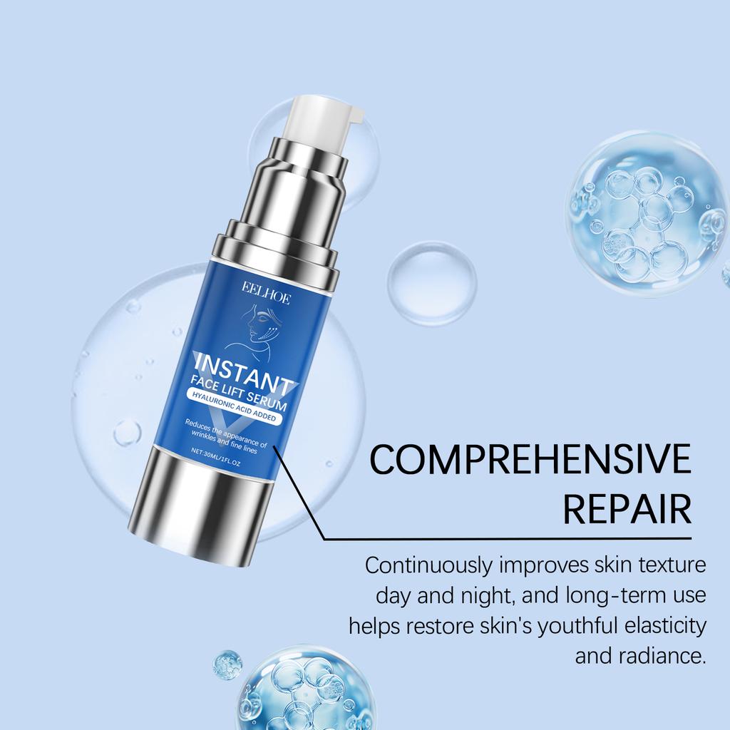 Hydrating Facial Serum with Glycerin for Dry Skin Deep Moisture Plumping Effect Smooth Radiant Skin Lightweight Fast Absorbing