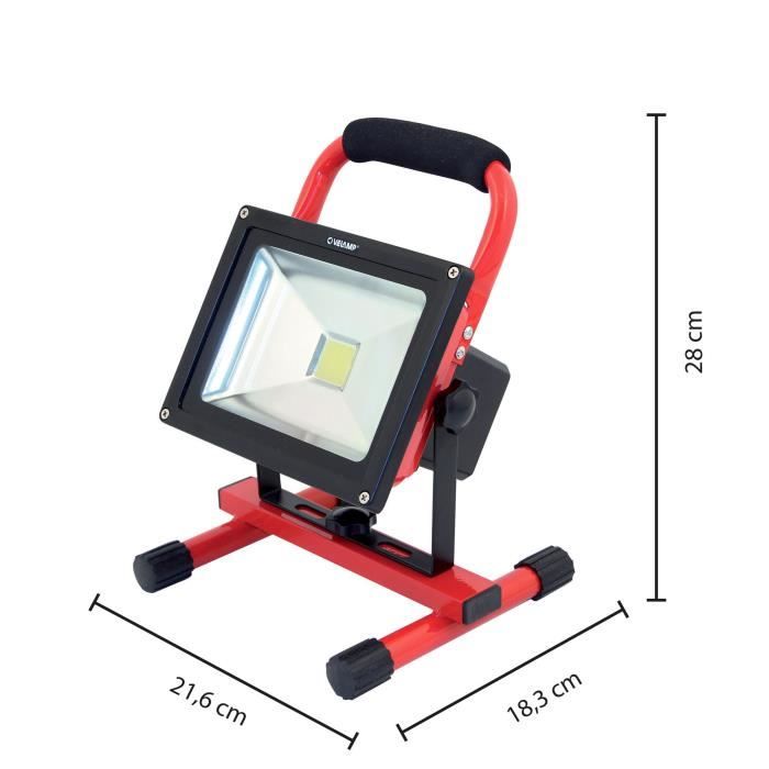 CYCLOP: worklight LED COB 20W, rechargeable