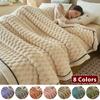 Autumn Winter Warm Sleeping Blanket Soft Comfortable Flannel Fleece Blankets for Bed Cozy Fluffy Warmth Blanket