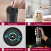 Rose Salt and Pepper Household Small Wireless Automatic Pepper Grinder