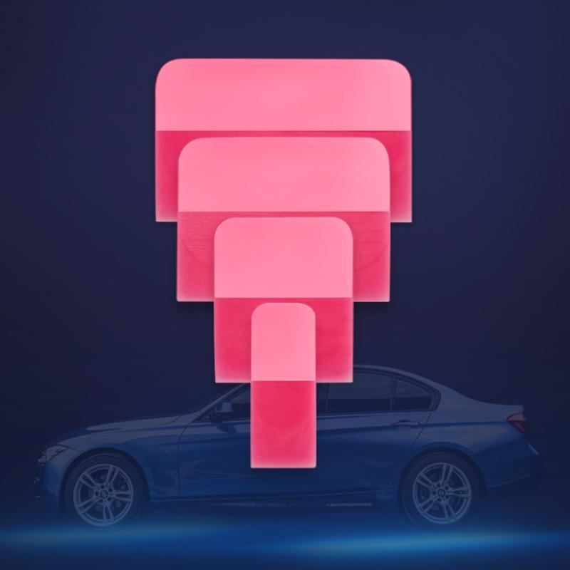 Скребок резиновый антицарапающий автомобильный комплект 1 10 шт. для тонировки стекол, нанесения пленок, стекла