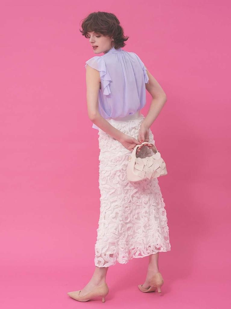 HM Collaboration Heart Embroidered Skirt CWFS251109OWHT38