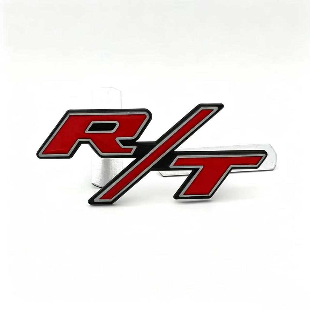 3D Metal R T Car Front Grille Rear Trunk Emblem Badge Sticker Accessory