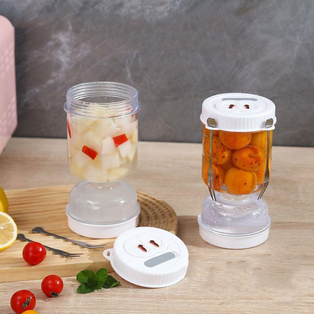 Hourglass Shape Pickle Olive Container Leakproof Vegetable Dehydrator Pickled Cucumber