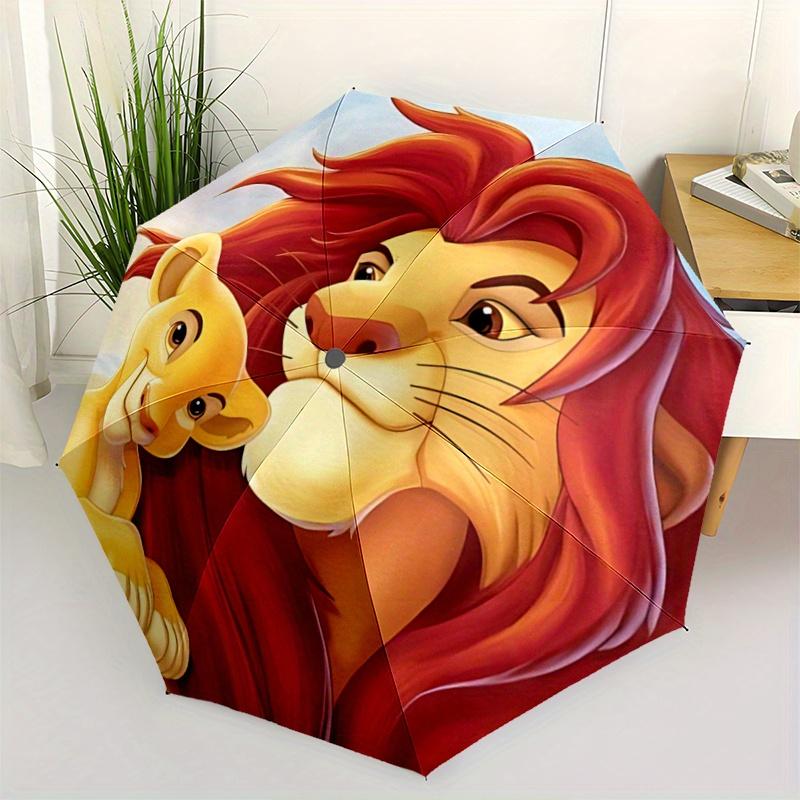 1pc Simba and Father The Lion King Automatic Opening and Closing Folding - A Good Choice for Gifts, Fashionable and Convenient Umbrella With