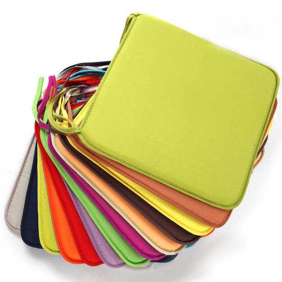 Chair Cushion Solid Color Portable Polyester Sturdy and Durable Chair Cushion for Home