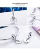 European-American Style DIY S925 Silver Lucky Clover Bracelet with Four-Leaf Clover Pendant (SCC259)