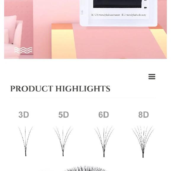Wendy Lashes High Quality Supplier Natural Easy Fanning Volume Mega Eyelashes Extension Auto Flowering Rapid Blooming Fans Lash