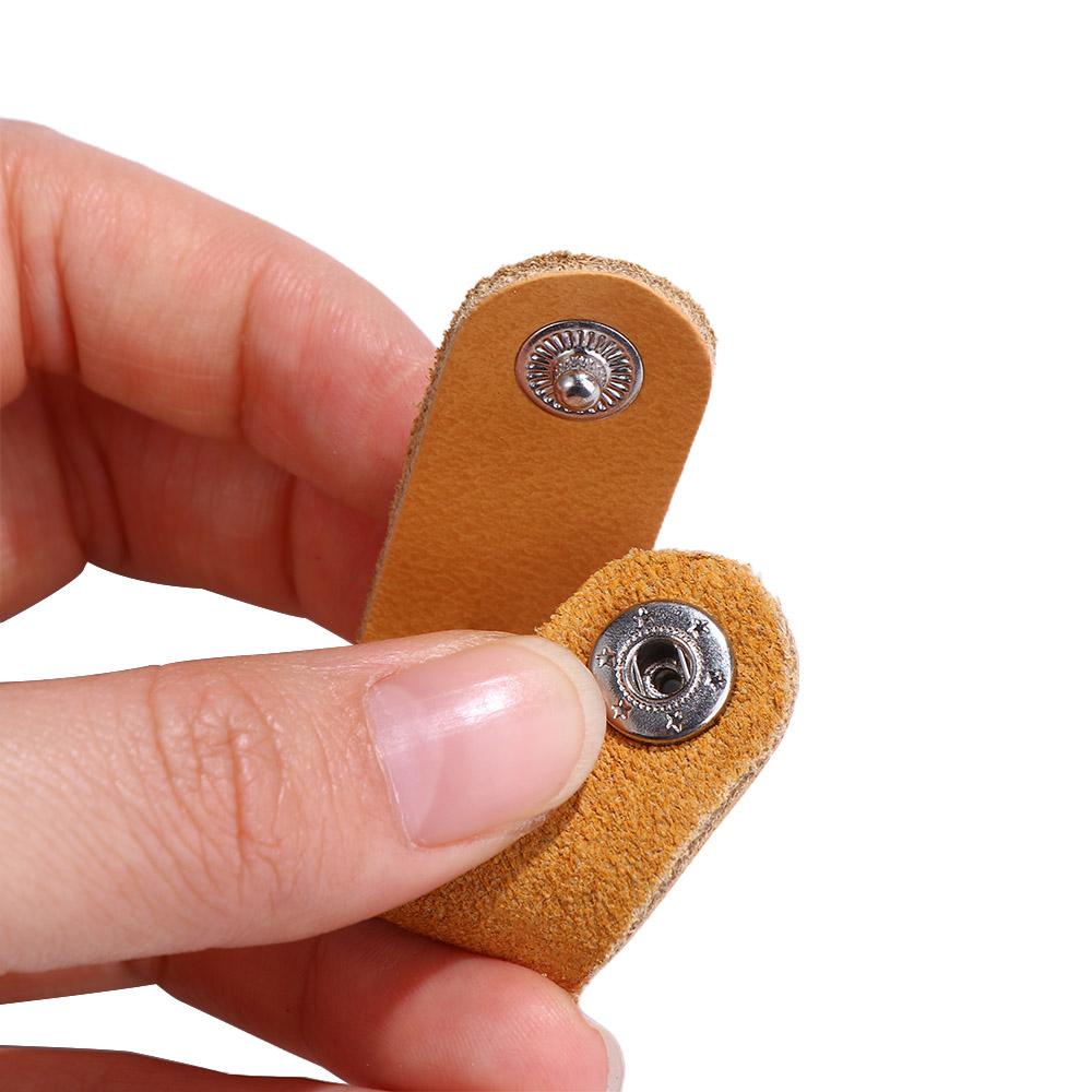 Organizer Cable Strap Cable Clip Winder Straps Cowhide Leather Cord Cable Holder Tidy Storage Cable