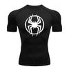 Spider Graphic Compression Shirts for Men Gym Workout Running Tshirt Summer Athletic Quick Dry Tees Tops Short Sleeve Rash Guard