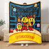 Custom Name Pac-Man Theme Printed Blanket - Perfect for Couch, Bed, Travel & Outdoor Use | Machine Washable, Cozy & Durable.