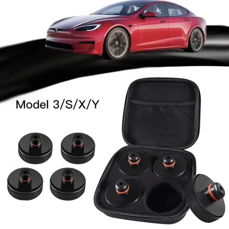 Для Tesla Силиконовый Адаптер Подъемной Точки Домкрата Для Модели 3 Модели Y Модели S Модели X С Сумкой Для Хранения-4 Шт. Инструменты Для Ремонта Автомобиля