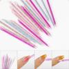 50Pieces Stick Cuticle Tool Doublehead Reusable Crystal Wood Stick Pedicure Care