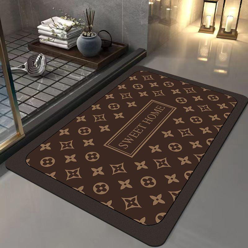 Впитывающие подушечки из диатомовой слизи, коврик для домашнего туалета, дверной проем в ванную комнату, нескользящий ковер, коврики для ванной комнаты