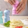 Ручная перечница с корпусом из каучукового дерева, регулируемым размером помола, мельница для специй, кухонный инструмент