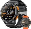 Military Smart Watches Built-in GPS 170+ Sport Modes for Men with Flashlight Smartwatch, 1.43" AMOLED Screen Bluetooth Call Compass Altimeter