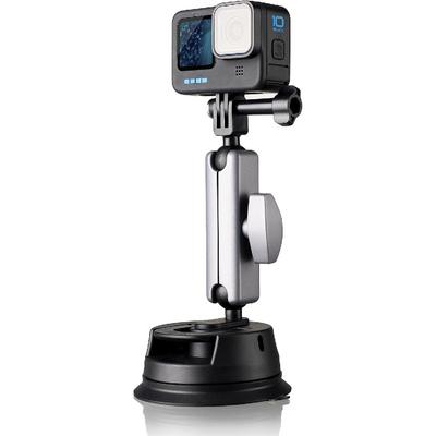 Крепление на присоске Go Pro, экшн-камера Мощное крепление на присоске с двойным шаром на 360° для Insta-360 X3 X2 Hero 11 10 9 8 Аксессуары