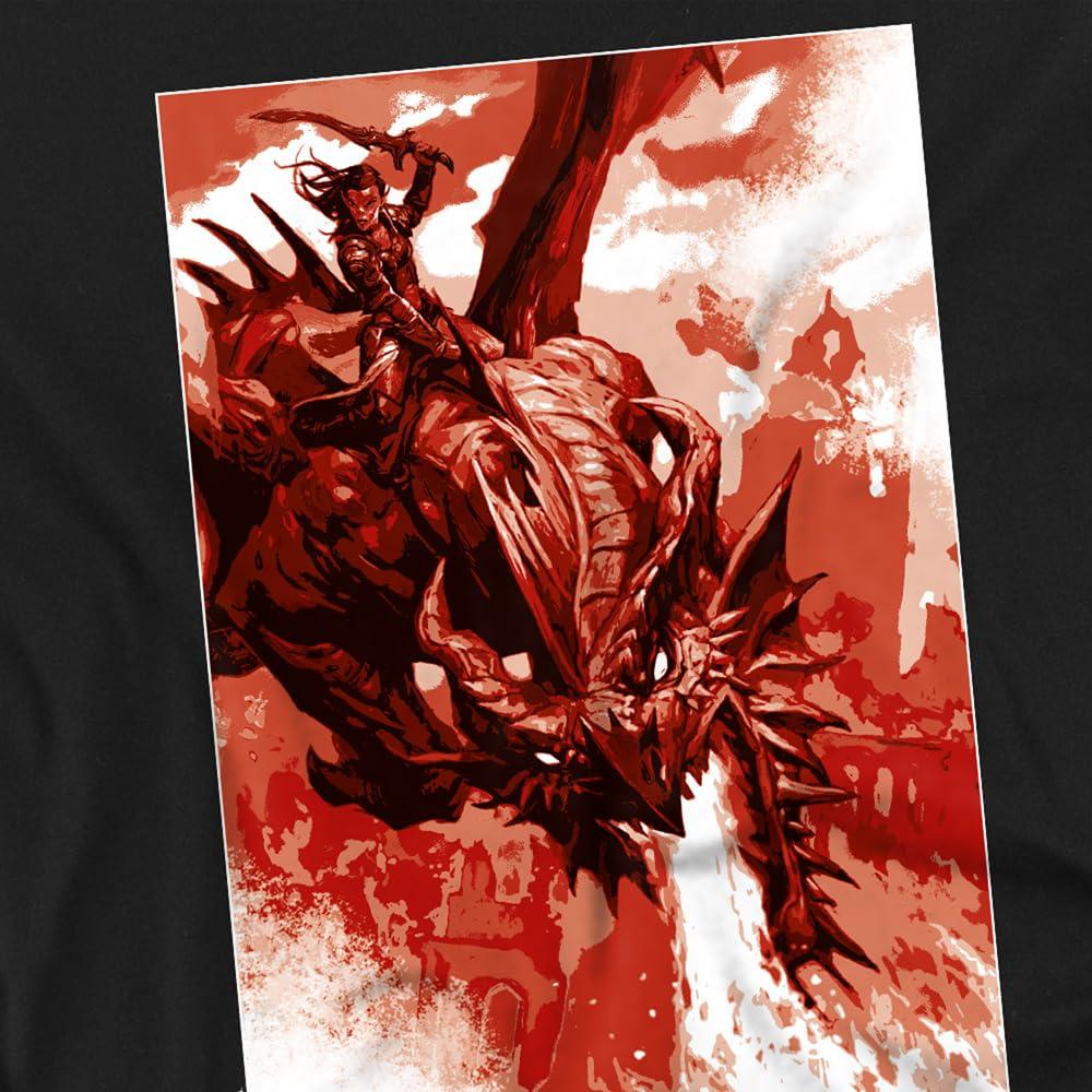 Dungeons & Dragons Mens Dragon Rider Blast T-Shirt