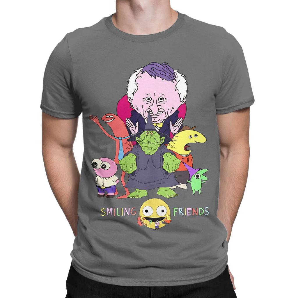 Smiling Friends Universe Funny Graphic 100 Cotton Tshirt Smiling Friends Season 2 Tees Tops For Unisex