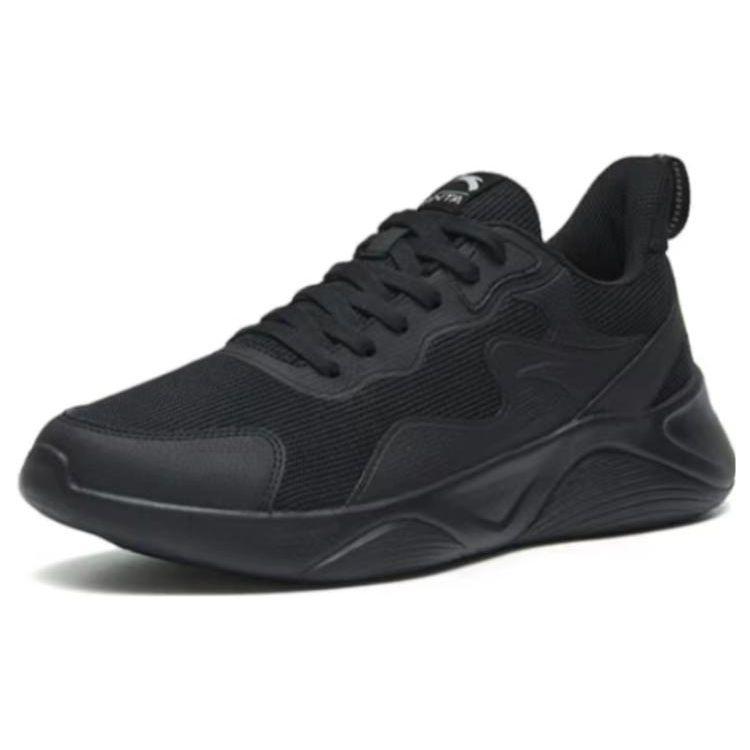 Anta Lingyun Non-Slip Wear-Resistant Low-Top Running Shoes Men Sneaker Black 912245526-4