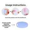 6Pcs Waterproof Silicone Toothbrush Covers Breathable Toothbrush Head Cover  Hiking