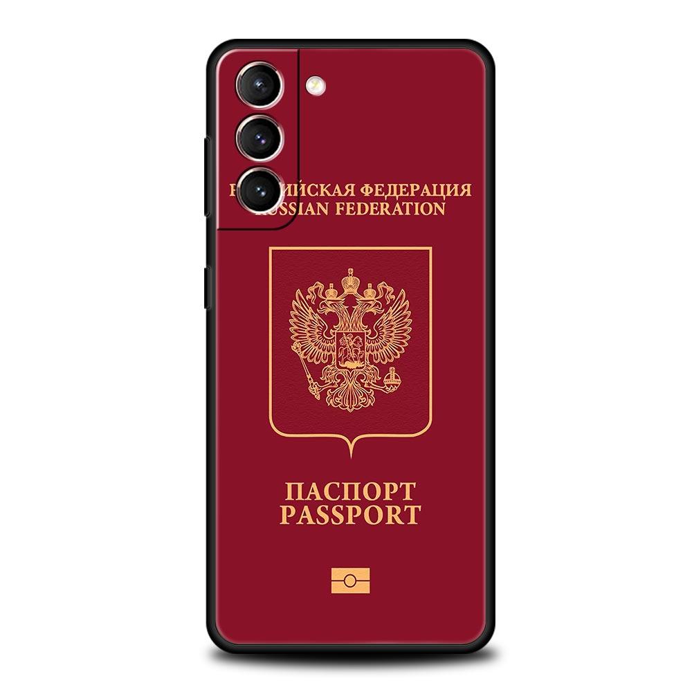 Чехол для телефона с изображением паспорта Алжира и России для Samsung Galaxy S24 S23 S22 5G S20 Ultra S21 FE S10 S9 Plus S10E S8 Lite 20, мягкий чехол из ТПУ