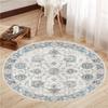 Зимний ретро персидский турецкий этнический ковер в американском стиле, круглый складной напольный коврик для гостиной и офиса