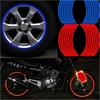 2Pcs Bicycle Tire Wheel Fluorescent Reflector Stickers On The Bike Rim Reflective Decal