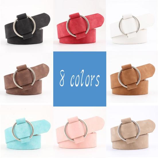 Модный женский однотонный ремень с широким поясом, без пряжки, круглый, из искусственной кожи