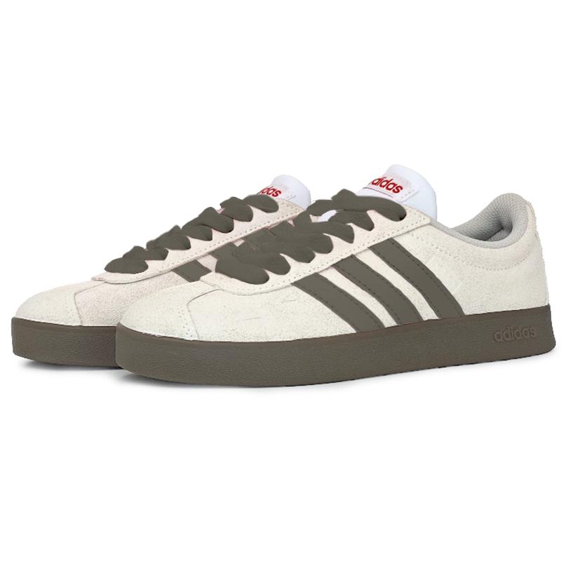 adidas VL COURT 2.0 Износостойкие Низкие Кеды для Скейтбординга Унисекс Бежево-Коричневые HQ1802(Команда562-)