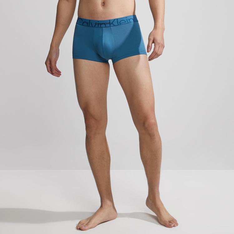 Calvin Klein Боксеры-шорты с логотипом и поясом, мужское нижнее белье, керамический-синий NB3312-CHA
