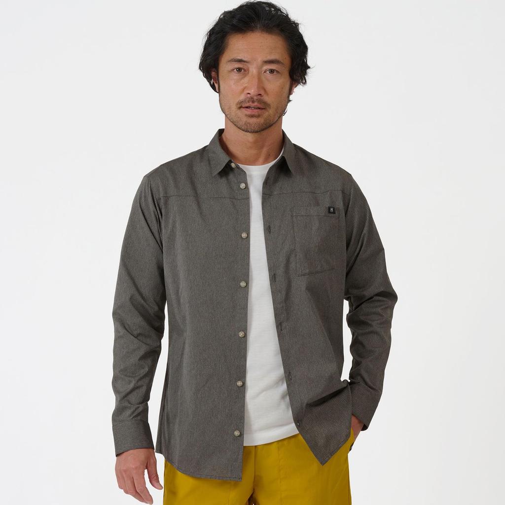 Рубашка для скалолазания Alpi Shirt II с длинным рукавом MIV02077 Foggy Dew M [Millet] Мужская (НОВЫЙ ЛОГОТИП)