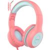 Наушники EarFun K1 для детей, Проводные, Подходят для школы, Занятий, Путешествий, Музыки, Фильмов и т.д.. (Розовый x Синий)