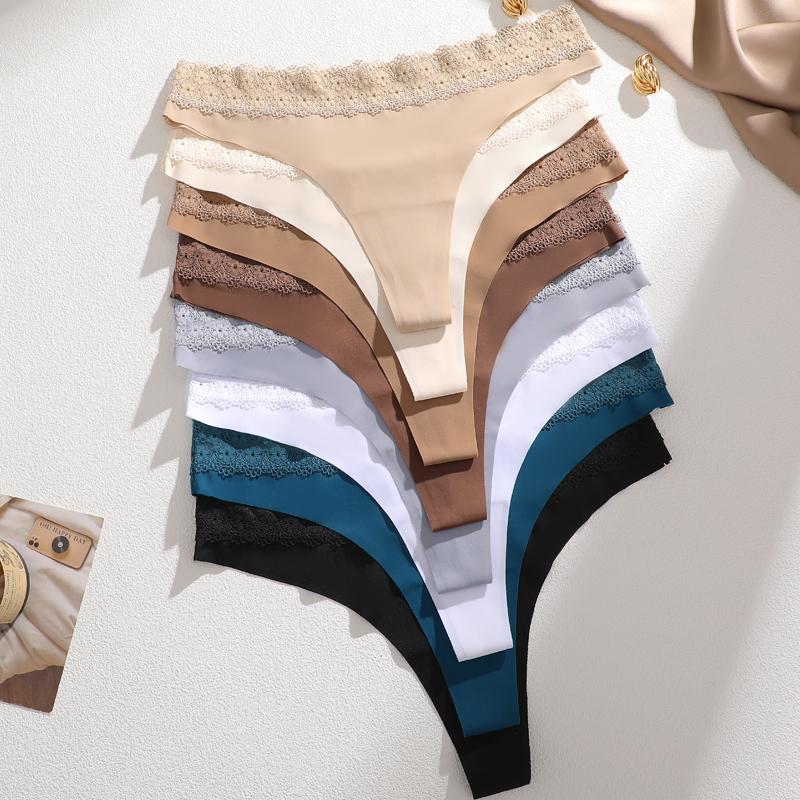 FINETOO 1 шт. Женское кружевное бесшовное нижнее белье большого размера на талии, мягкое, удобное, модное, дышащее, быстросохнущее, милое нижнее белье S-XXL