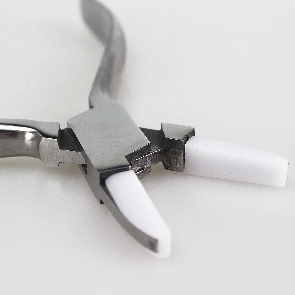 Stainless Steel Eyeglasses Pliers Half Round Needle Nose Pliers  for Glasses Adjusting